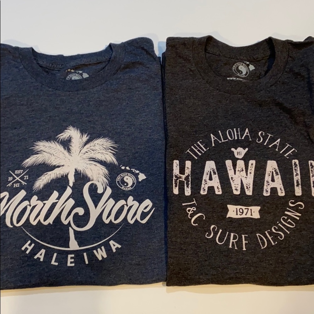 Lot of 2 New Hawaiian T&C Surf T-Shirts 🏄‍♂️